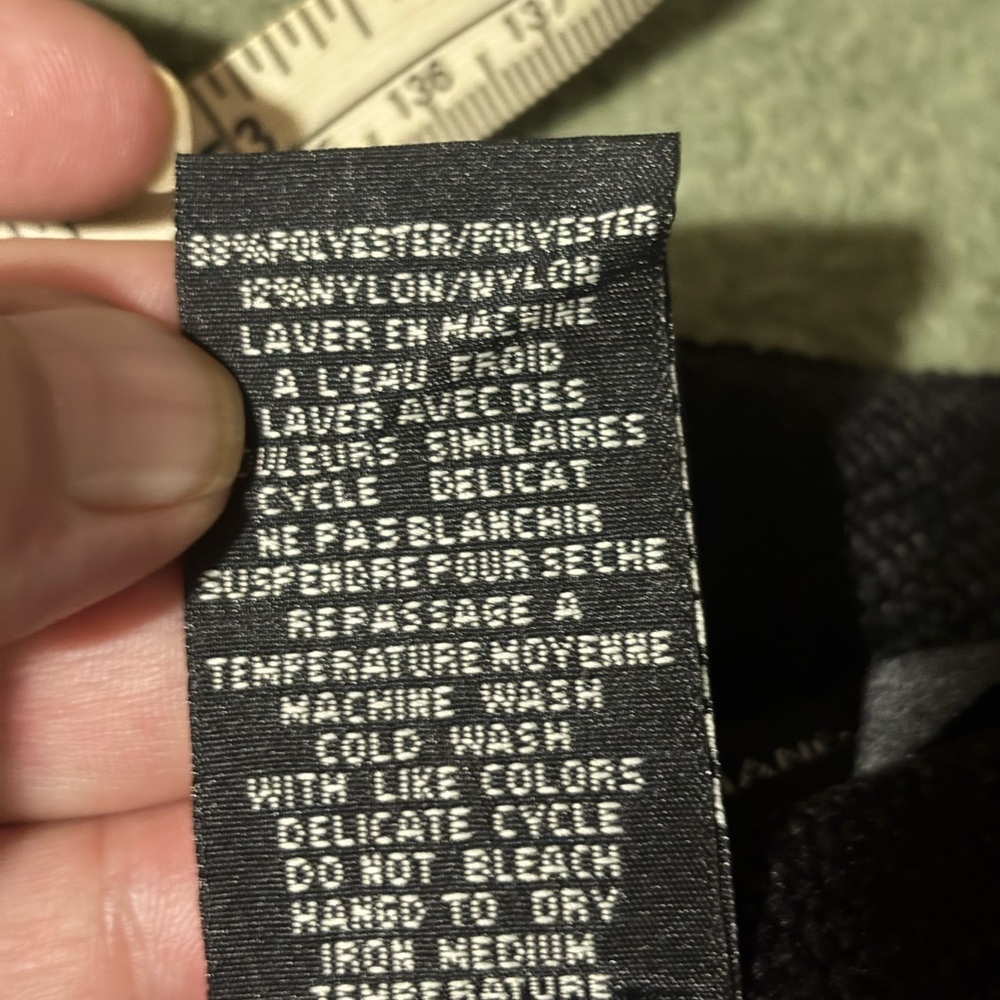 Simon Chang Vintage Black A-Line Skirt size 6 designer denim look🛍bundle sale🛍 - Picture 10 of 11